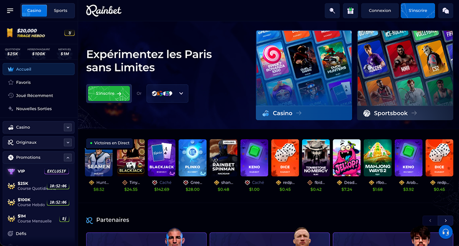 Avis sur Casino Rain Bet en ligne