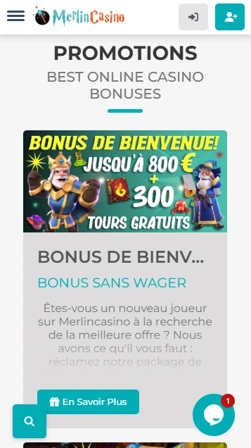 Le Plus Populaire Casino-Merlin avec Codes Bonus Réel sans Dépôt