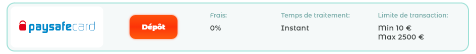 Casinos en ligne français disponibles avec online paysafecard