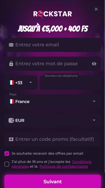 Log In à Star Rock Casino App 2026 pour Joueurs en FR